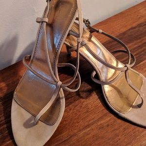 J. Crew Daintry Midheel Sandals in camel